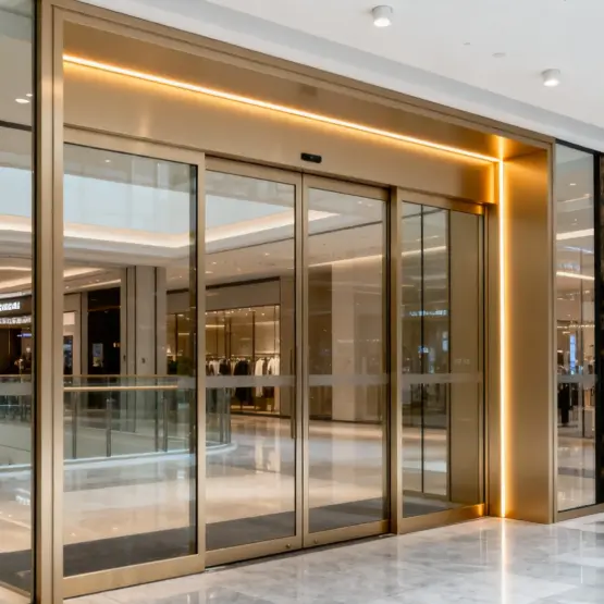 Elektrické dveře z hliníkové slitiny