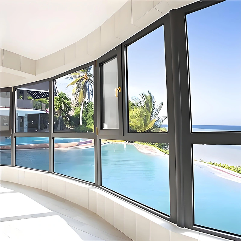 Okna s vnitřním otevíráním z hliníkové slitiny