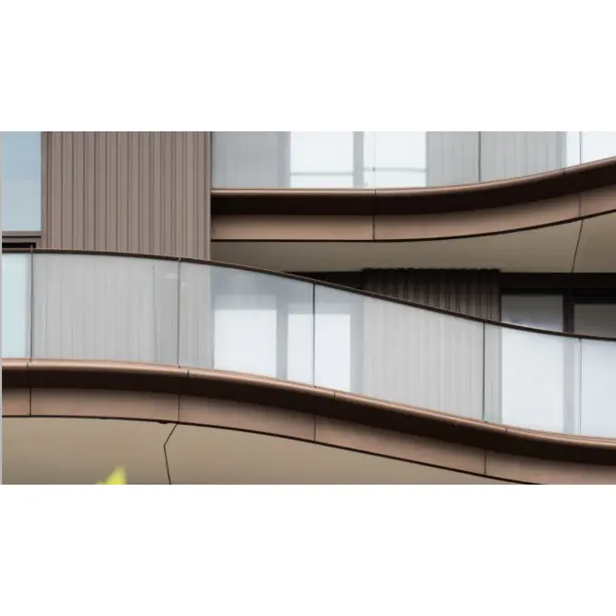 Tvarované sklo pro zábradlí